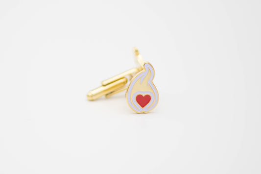 Heart Aflame Cufflinks